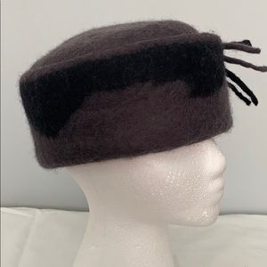 Grayish Purple and Black hat